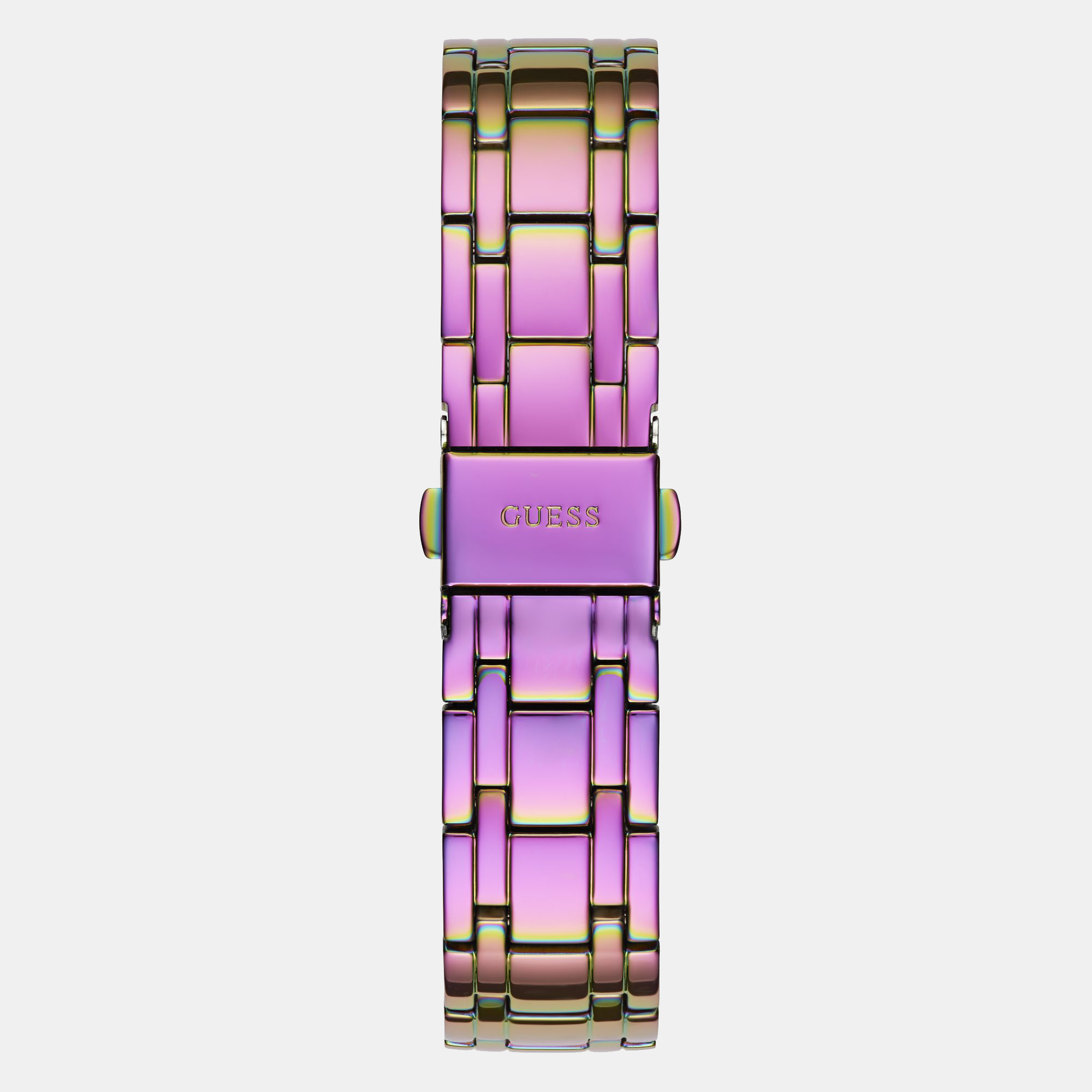 Guess Trend Women Quartz Iridescent Dial Analog Stainless Steel Watch GW0604L4