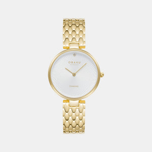 Diamant Women Quartz Silver Dial Analog Stainless Steel Watch V256LXGISG