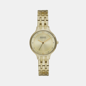 Anita Lille Women Quartz Gold Dial Analog Stainless Steel Watch SKW3127