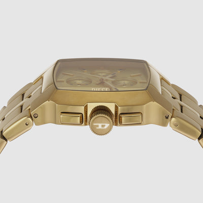 Cliffhanger Men Quartz Gold Dial Chronograph Stainless Steel Watch DZ4639