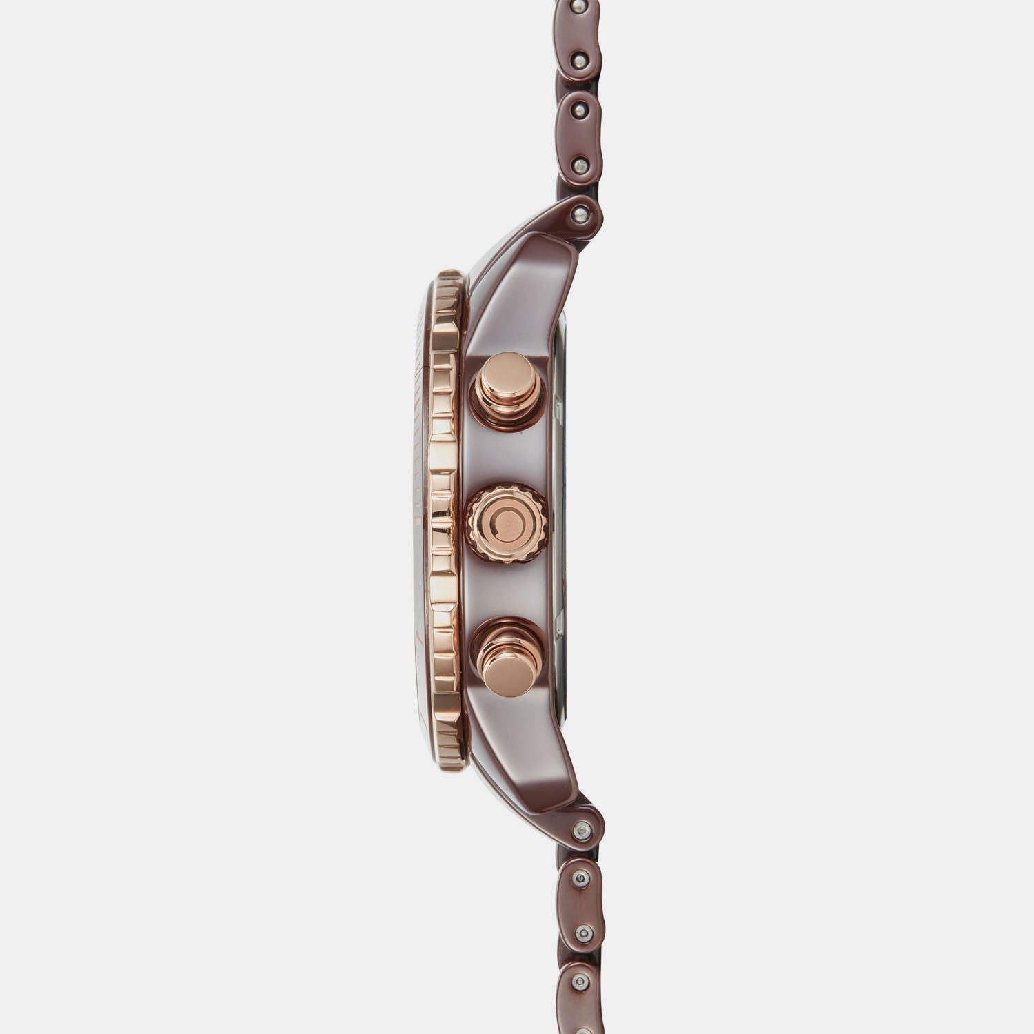 Falk Men Quartz Brown Dial Analog Ceramic Watch V278GCXNCN