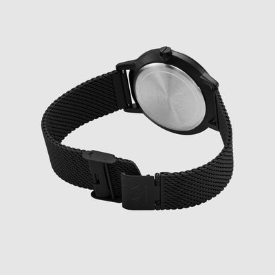 Cayde Men Quartz Black Dial Analog Stainless Steel Watch AX2760