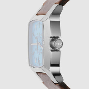 Cliffhanger Men Quartz Blue Dial Analog Leather Watch DZ1998