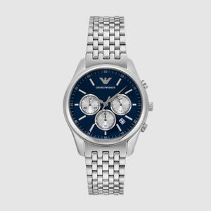 Antonio Men Quartz Blue Dial Chronograph Stainless Steel Watch AR11582