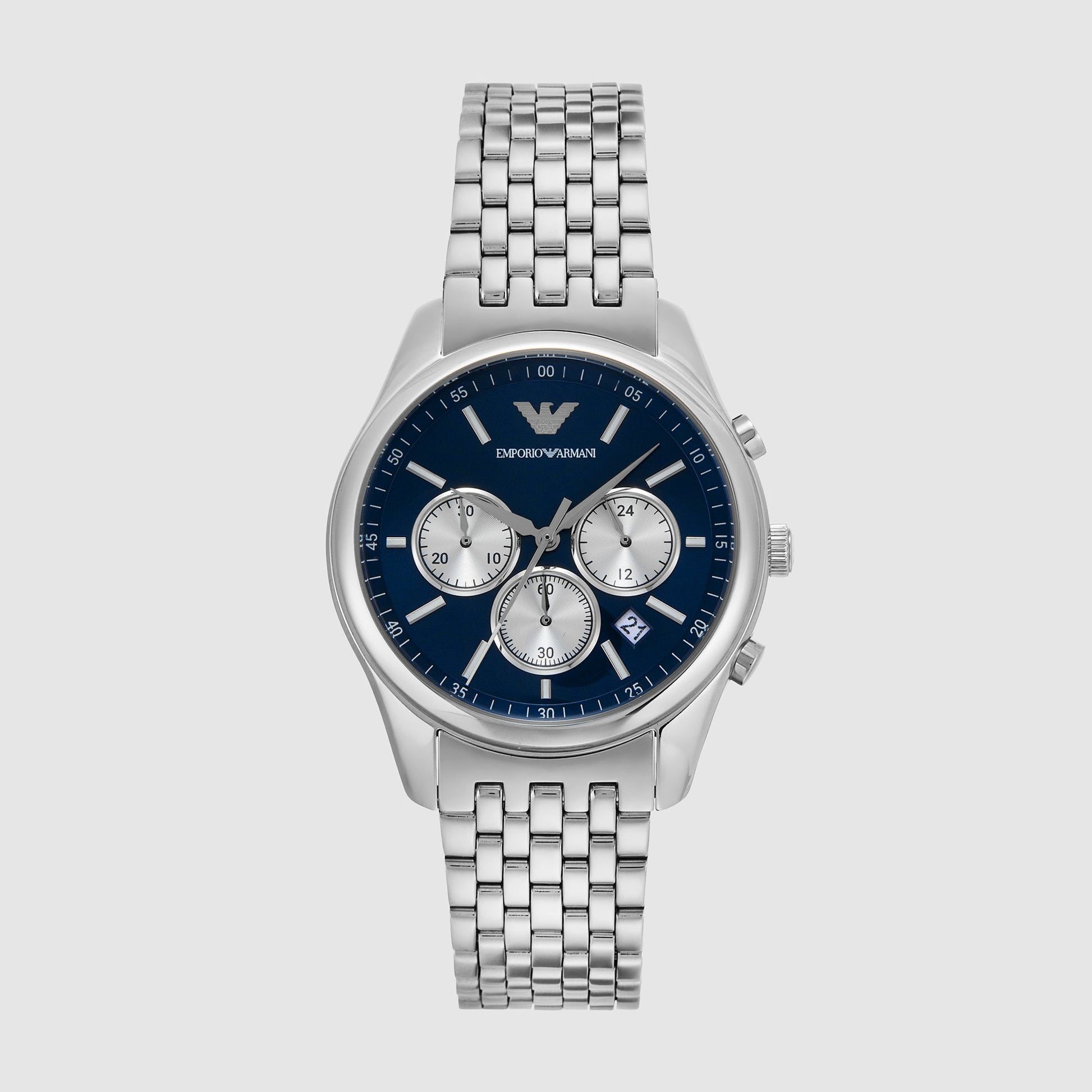 Antonio Men Quartz Blue Dial Chronograph Stainless Steel Watch AR11582