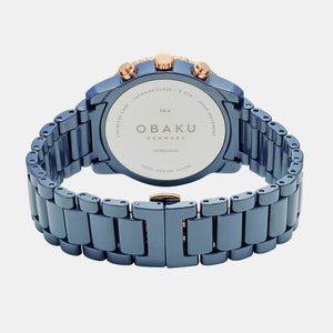 Falk Men Quartz Blue Dial Analog Ceramic Watch V278GCSLCL