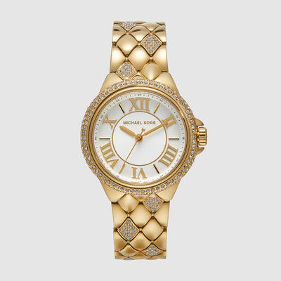 Camille Women Quartz White Dial Analog Stainless Steel Watch MK4801