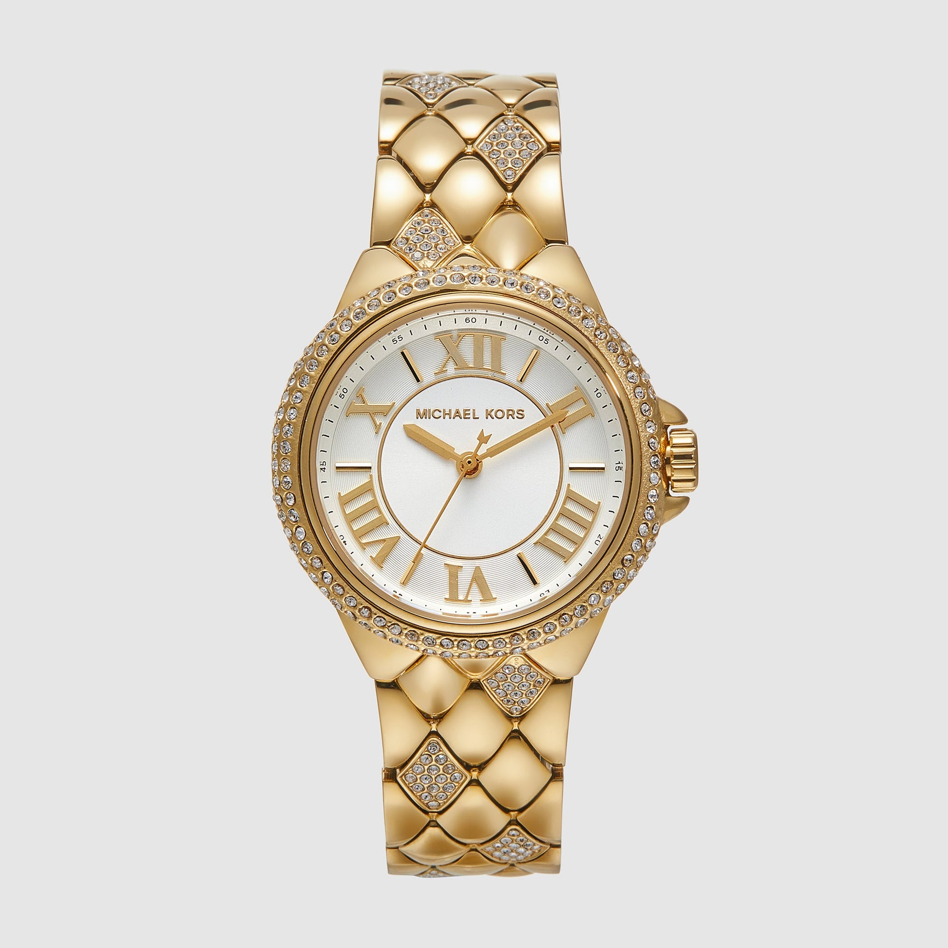 Camille Women Quartz White Dial Analog Stainless Steel Watch MK4801