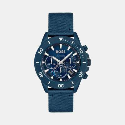Admiral Men Solar Blue Dial Chronograph Nylon Watch 1513919