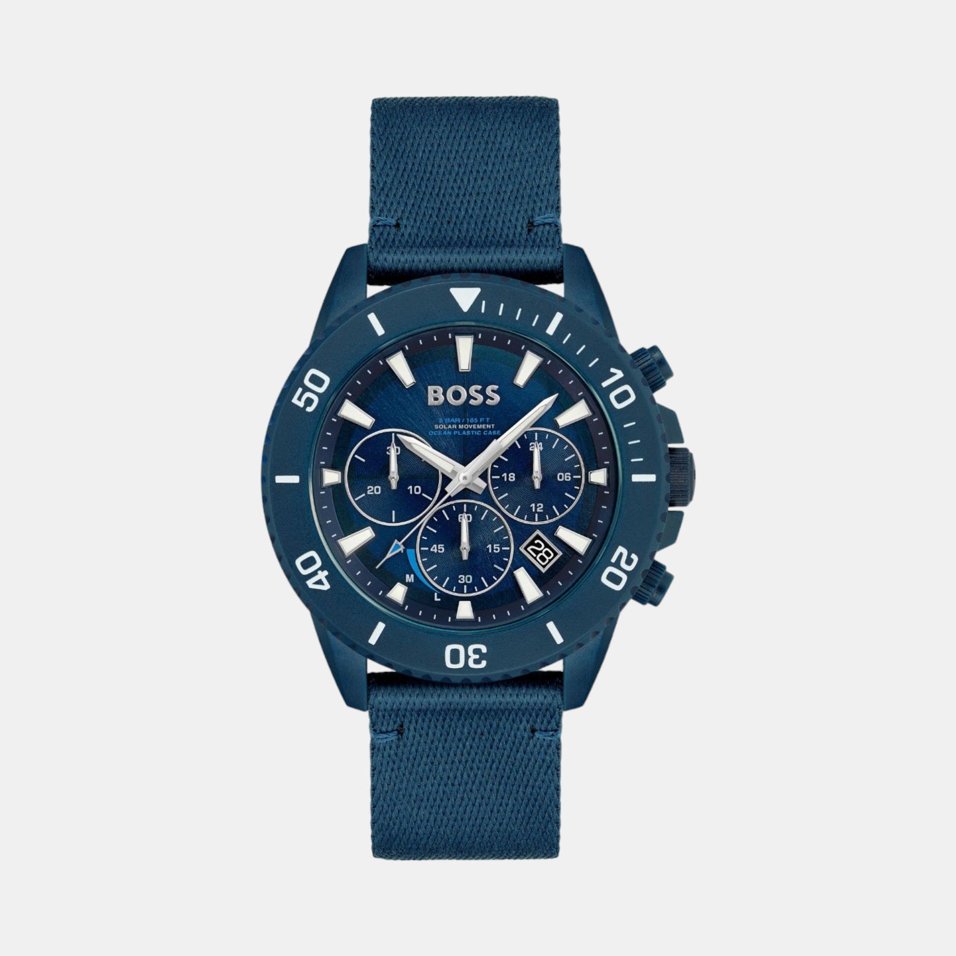 Admiral Men Solar Blue Dial Chronograph Nylon Watch 1513919