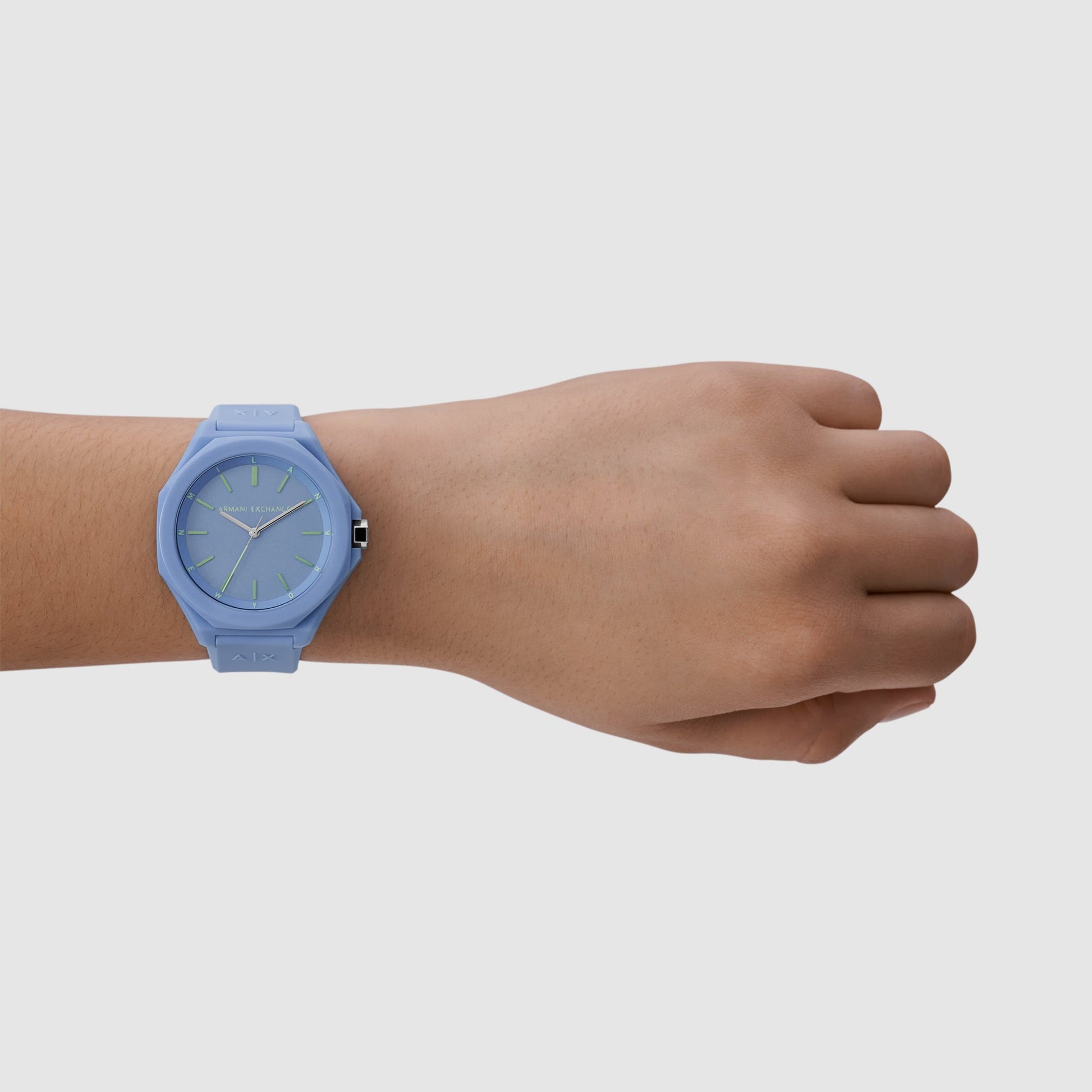 Andrea Women Quartz Blue Dial Analog Silicone Watch AX4611