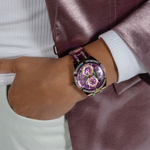 Guess Trend Women Quartz Iridescent Dial Analog Stainless Steel Watch GW0604L4