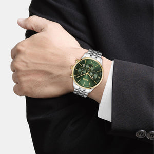 Avery Men Quartz Green Dial Chronograph Stainless Steel Watch 1514159