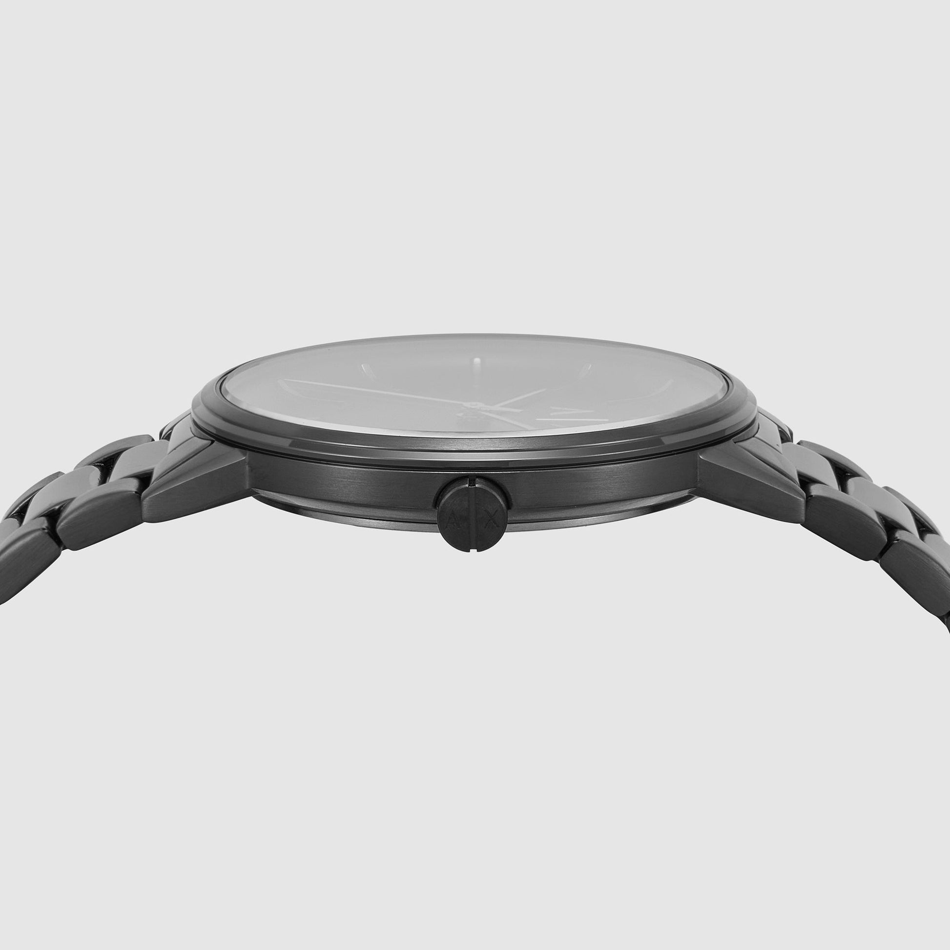 Cayde Men Quartz Black Dial Analog Stainless Steel Watch AX2761