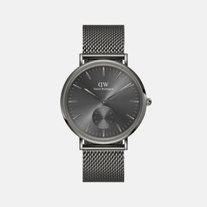 Classic Men Quartz Grey Dial Analog Stainless Steel Watch DW00100712K