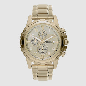Dean Men Quartz Champagne Dial Chronograph Stainless Steel Watch FS4867