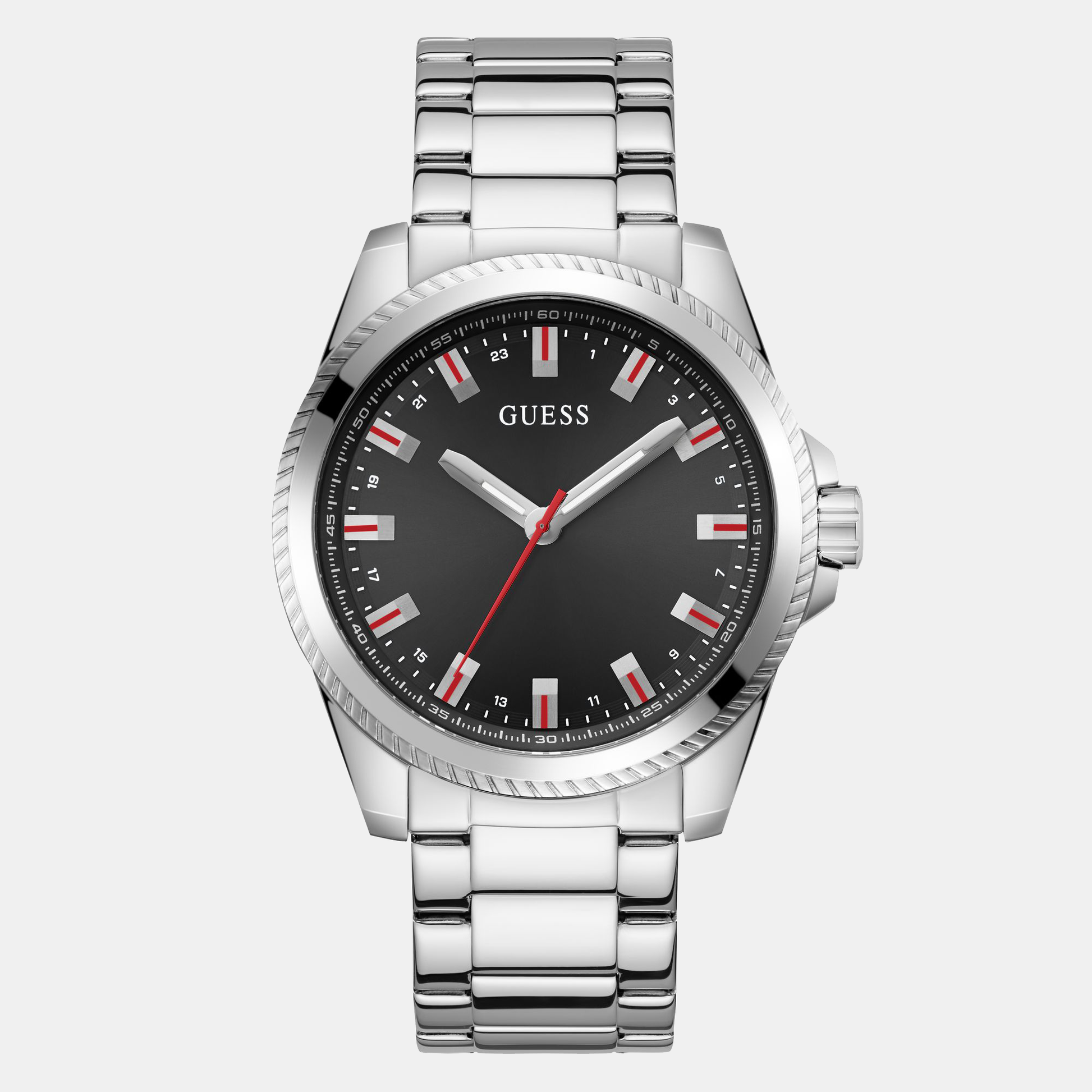 Champ Men Quartz Black Dial Analog Stainless Steel Watch GW0718G1