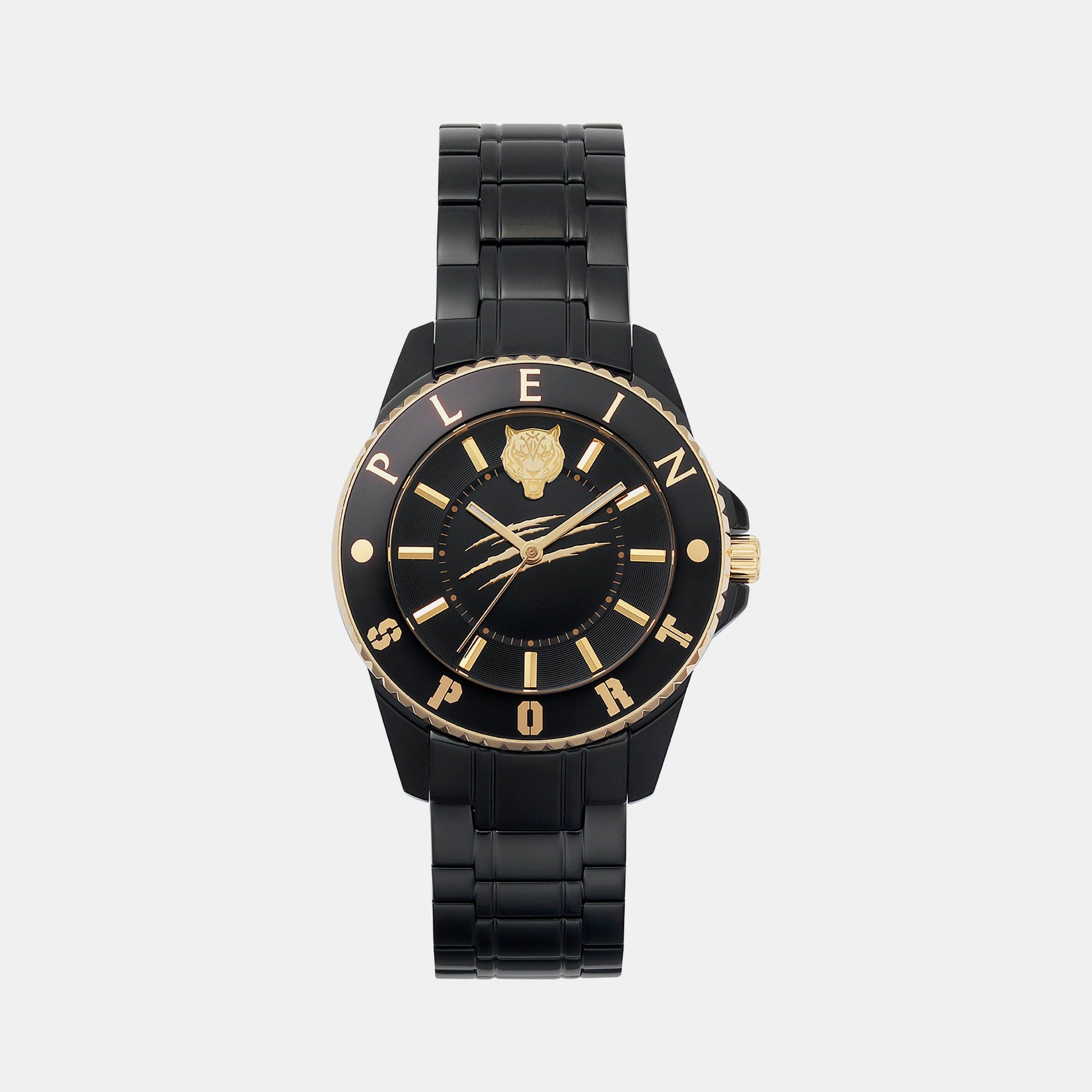Glam Women Quartz Black Dial Analog Stainless Steel Watch PSKBA1023