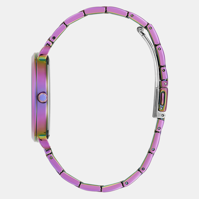 Guess Trend Women Quartz Purple Dial Analog Stainless Steel Watch GW0670L3