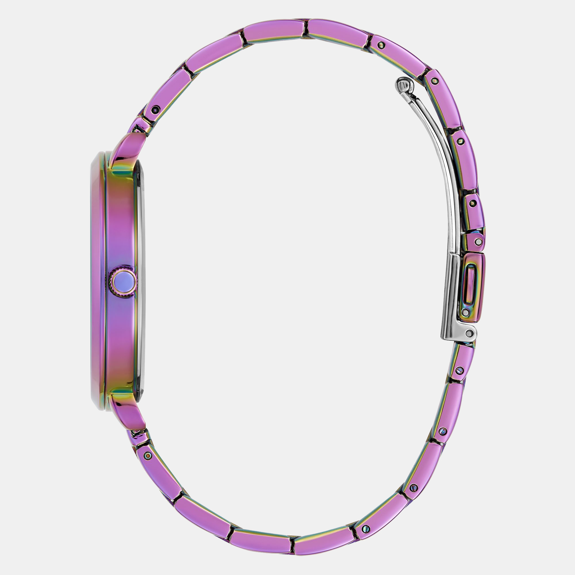 Guess Trend Women Quartz Purple Dial Analog Stainless Steel Watch GW0670L3