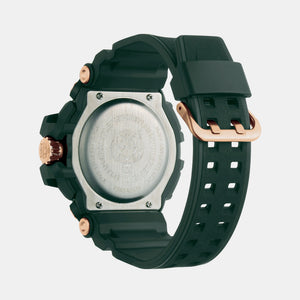 Combat Men Quartz Black Dial Analog-Digital Silicone Watch PSNBA0323