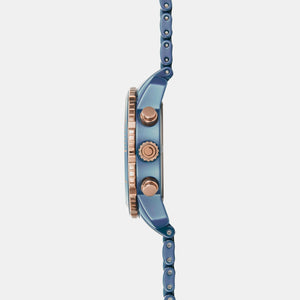 Falk Men Quartz Blue Dial Analog Ceramic Watch V278GCSLCL