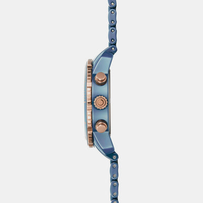 Falk Men Quartz Blue Dial Analog Ceramic Watch V278GCSLCL
