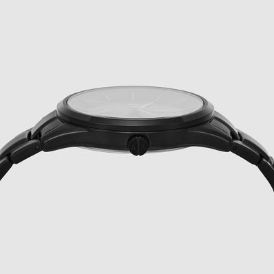 Dante Men Quartz Black Dial Chronograph Stainless Steel Watch AX1878