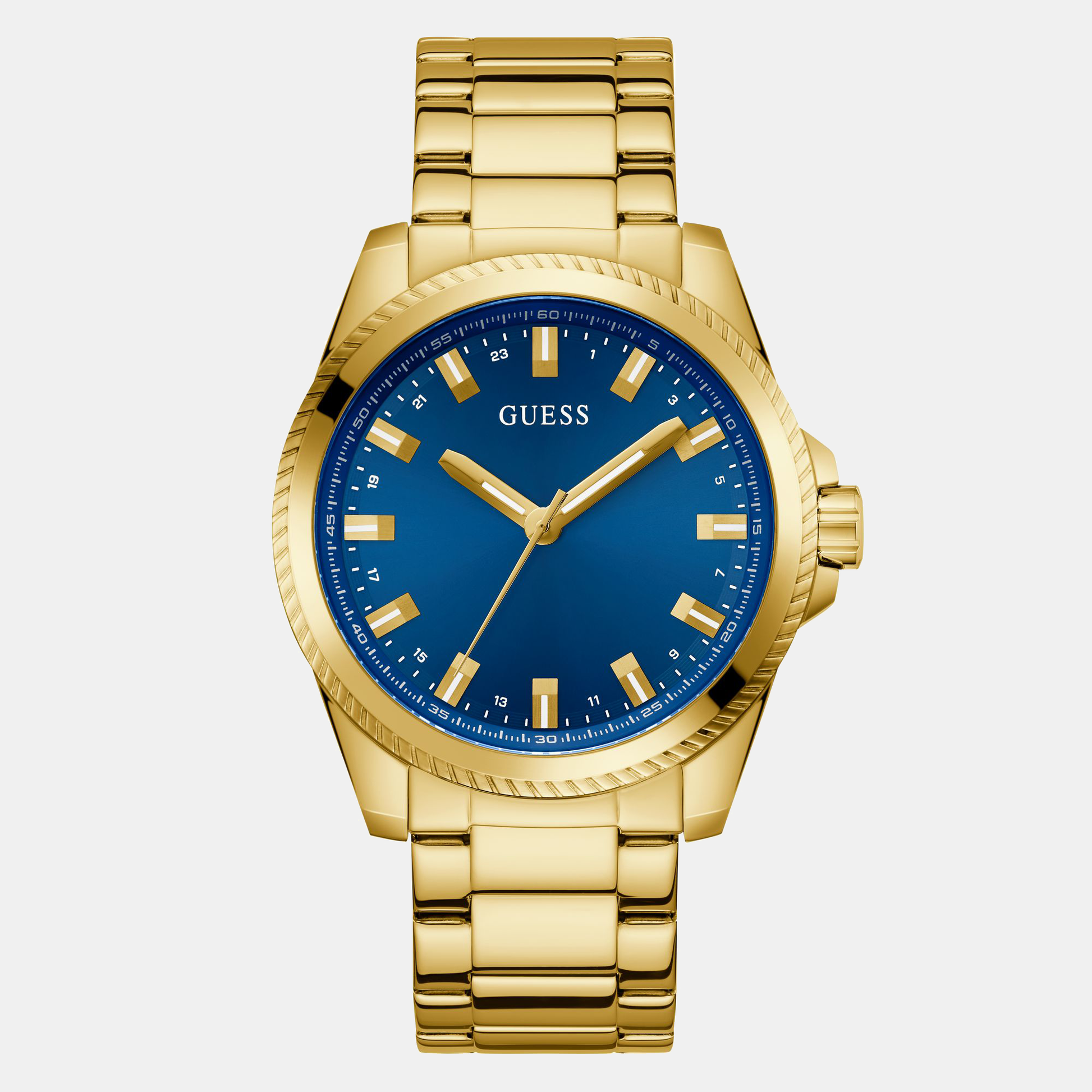 Champ Men Quartz Blue Dial Analog Stainless Steel Watch GW0718G2