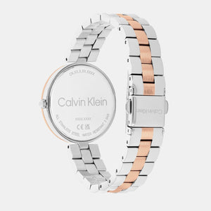 Gleam Women Quartz Silver & White Dial Analog Stainless Steel Watch 25100040