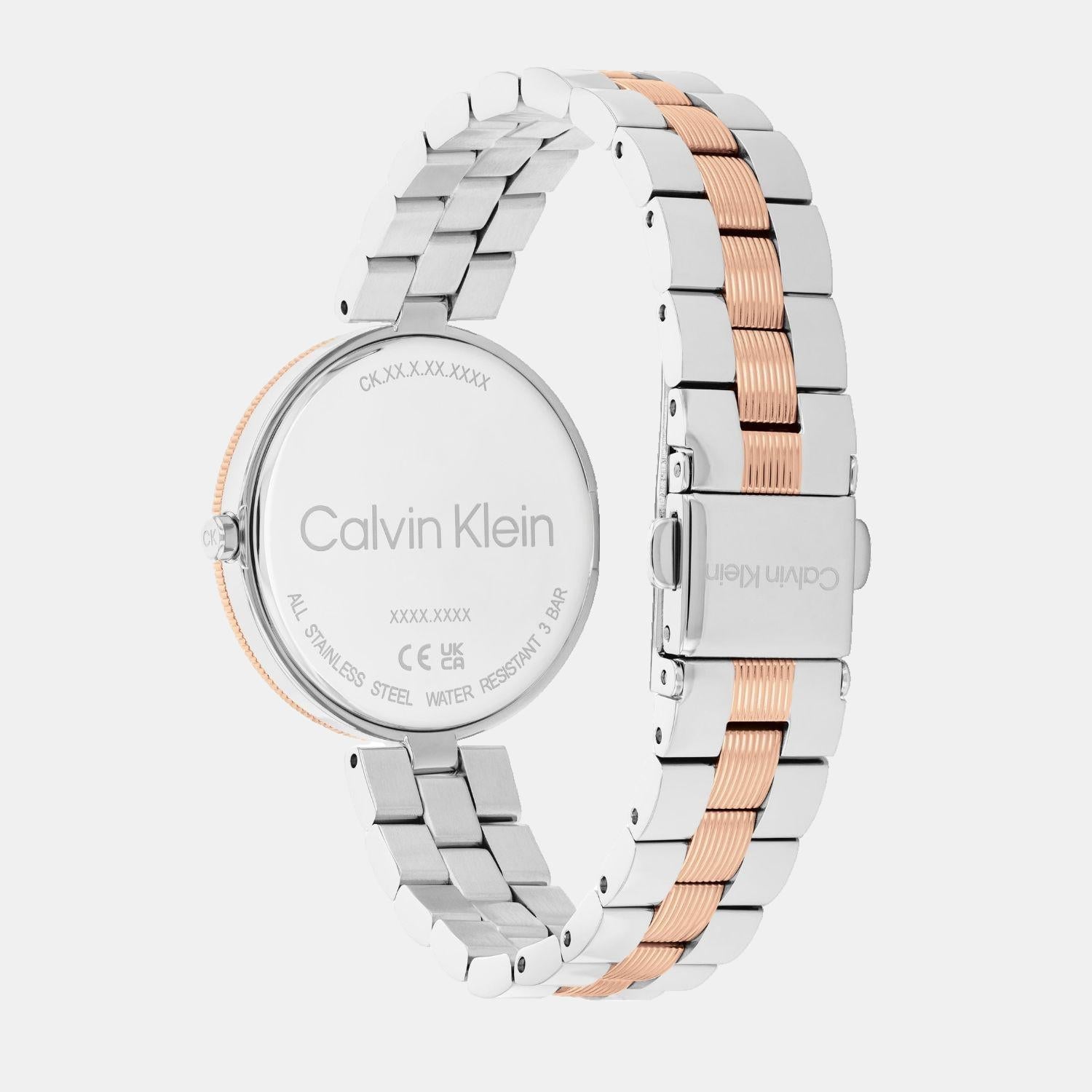 Gleam Women Quartz Silver & White Dial Analog Stainless Steel Watch 25100040