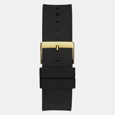 Arc Men Quartz Black Dial Analog Silicone Watch GW0728G2