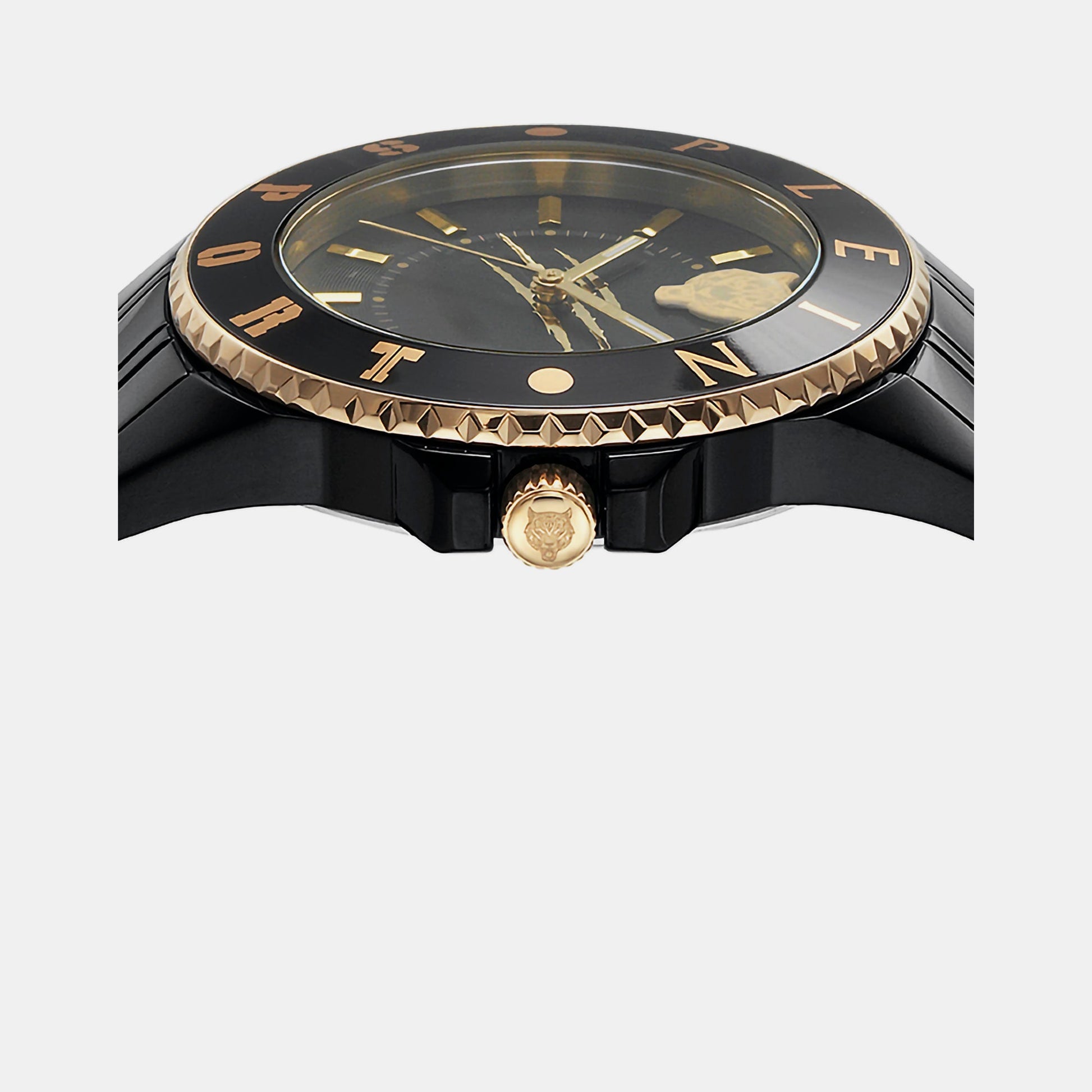 Glam Women Quartz Black Dial Analog Stainless Steel Watch PSKBA1023