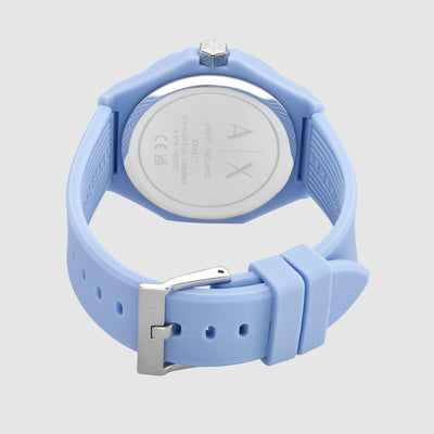 Andrea Women Quartz Blue Dial Analog Silicone Watch AX4611