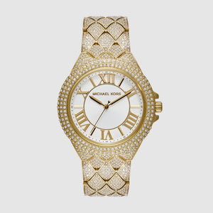 Camille Women Quartz White Dial Analog Stainless Steel Watch MK4800
