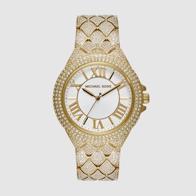 Camille Women Quartz White Dial Analog Stainless Steel Watch MK4800