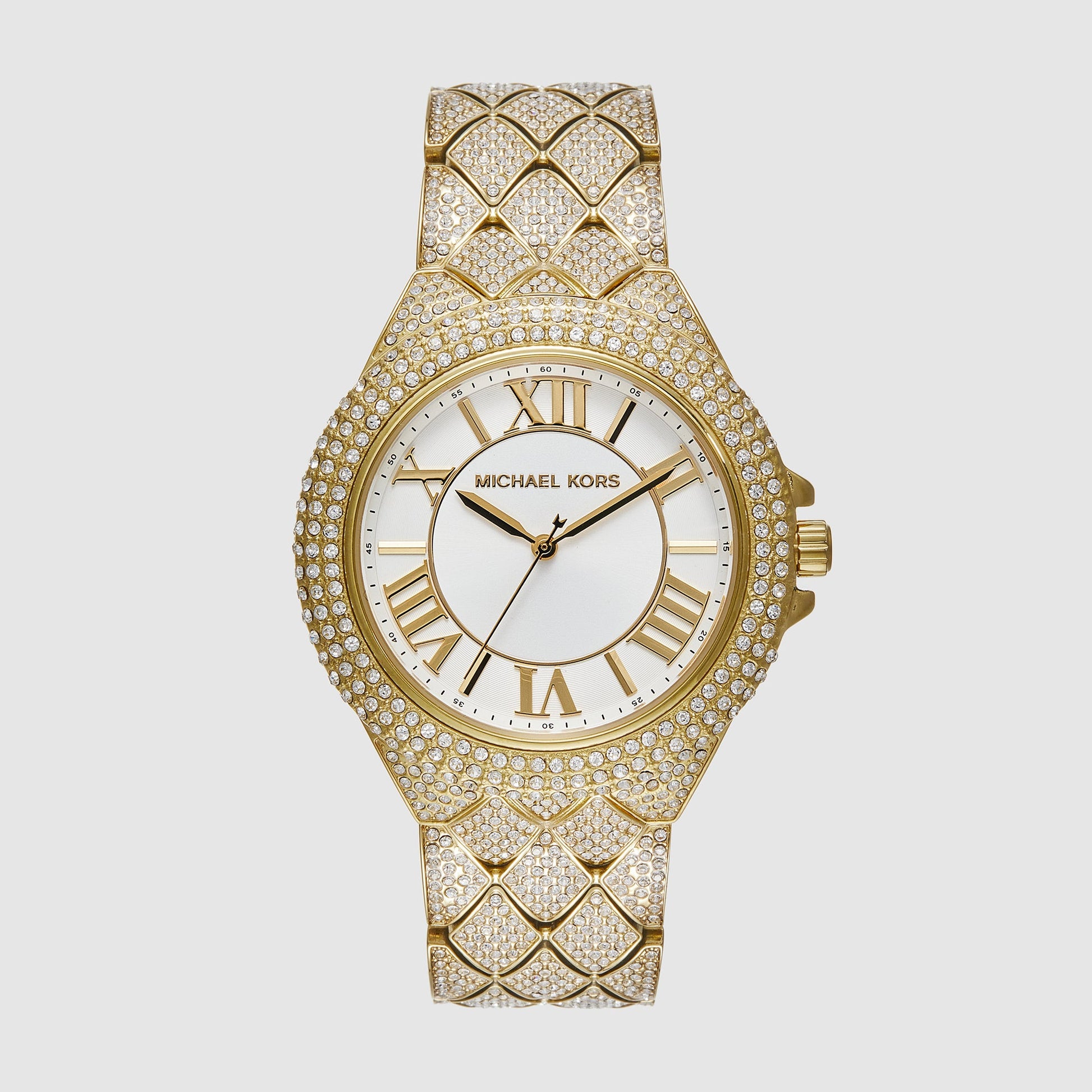 Camille Women Quartz White Dial Analog Stainless Steel Watch MK4800