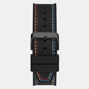 Guess Trend Men Quartz Black Dial Analog Silicone Watch GW0701G1