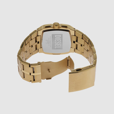 Cliffhanger Men Quartz Gold Dial Chronograph Stainless Steel Watch DZ4639