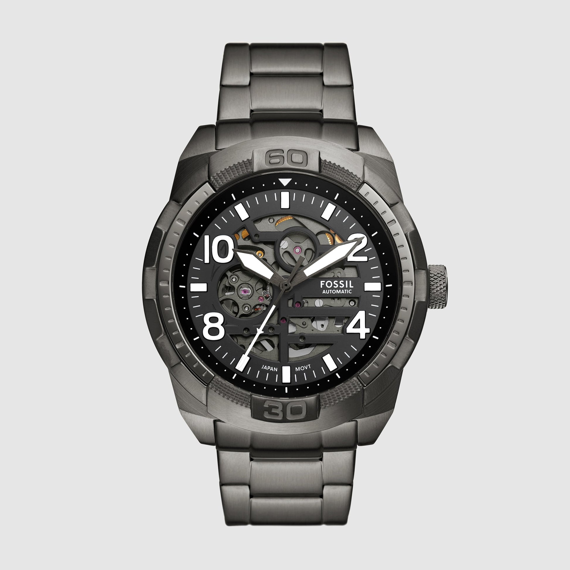 Bronson Men Automatic Black Dial Analog Stainless Steel Watch ME3255