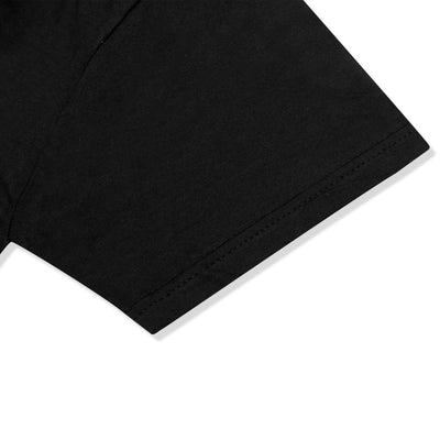 Drama Call Silver Oval Black T Shirt