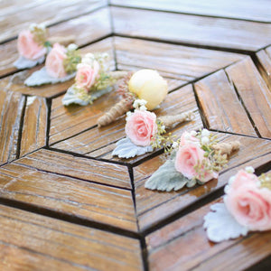 Soft Pink and Sage Green Wedding Flowers