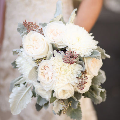 Soft Pink and Sage Green Wedding Flowers