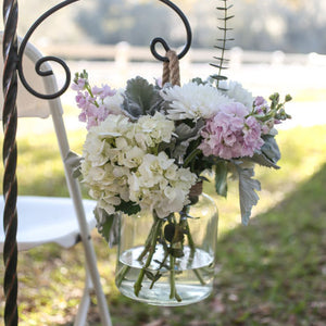 Soft Pink and Sage Green Wedding Flowers