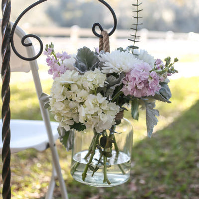 Soft Pink and Sage Green Wedding Flowers