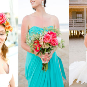 Dreamy and Bold Beach Wedding