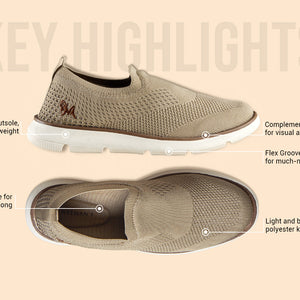 Dress Slip Ons : Beige