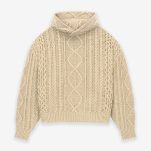 Cable Knit Hoodie