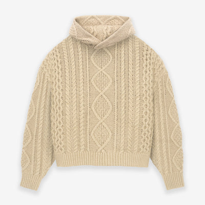 Cable Knit Hoodie