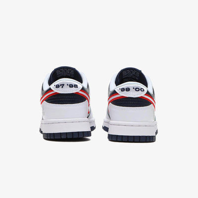 Nike | DUNK LOW PREMIUM  { WHITE/UNIVERSITY RED-OBSIDIAN-WOLF GREY